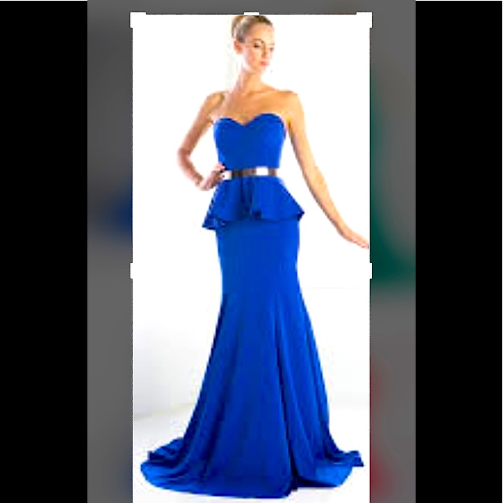 🔥Cinderella Divine formal peplum sweetheart neckline dress